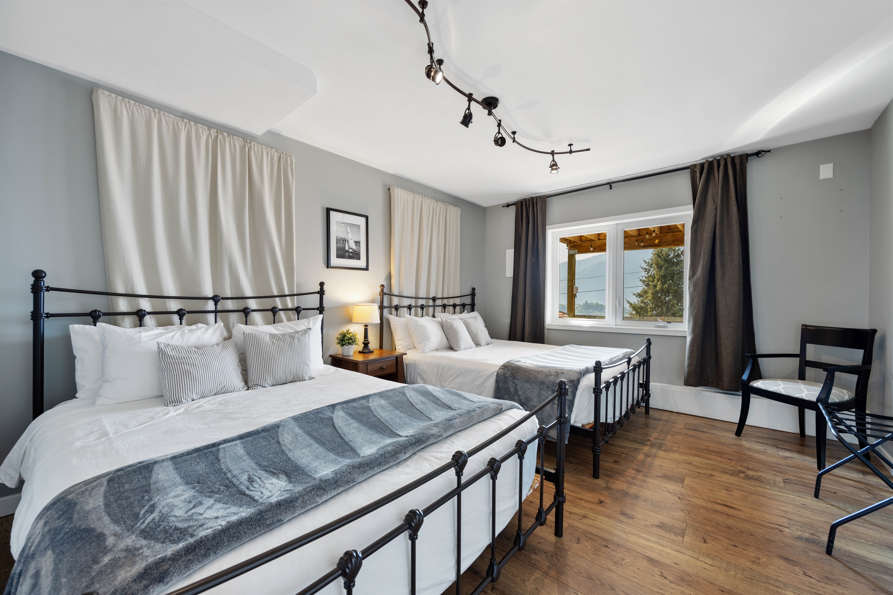 Downstairs Bedroom with Two Queen Beds