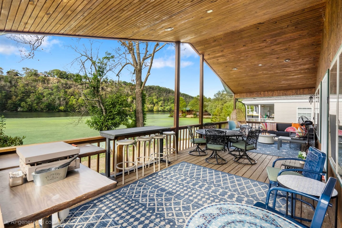 Covered back deck