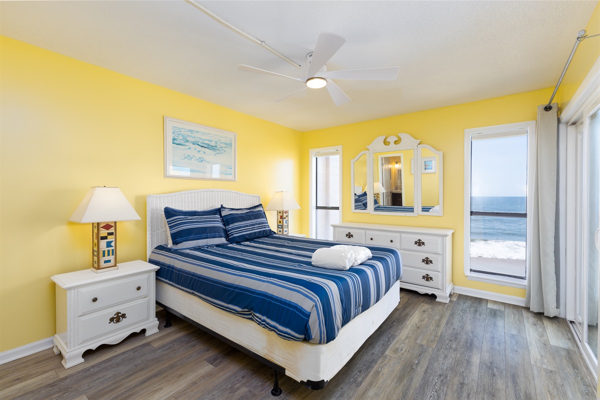Master bedroom with ocean views