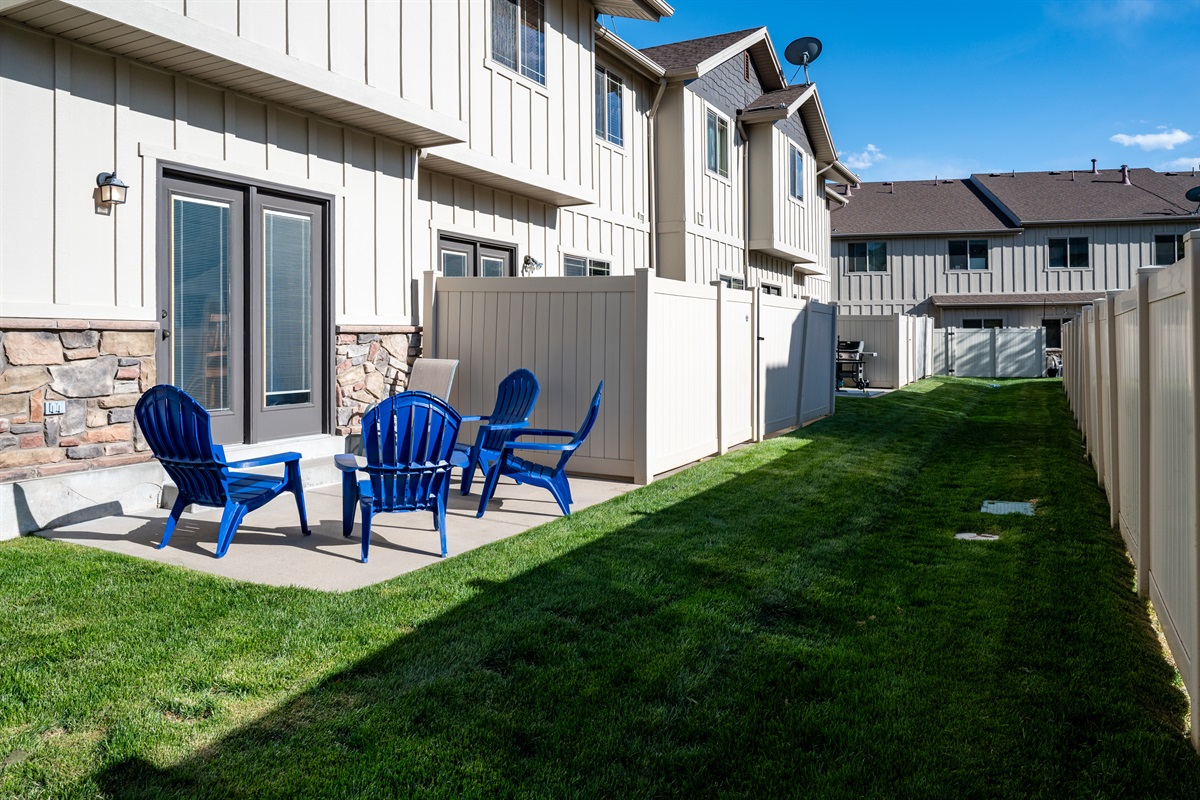 Quiet outdoor setting perfect for unwinding after a full day.