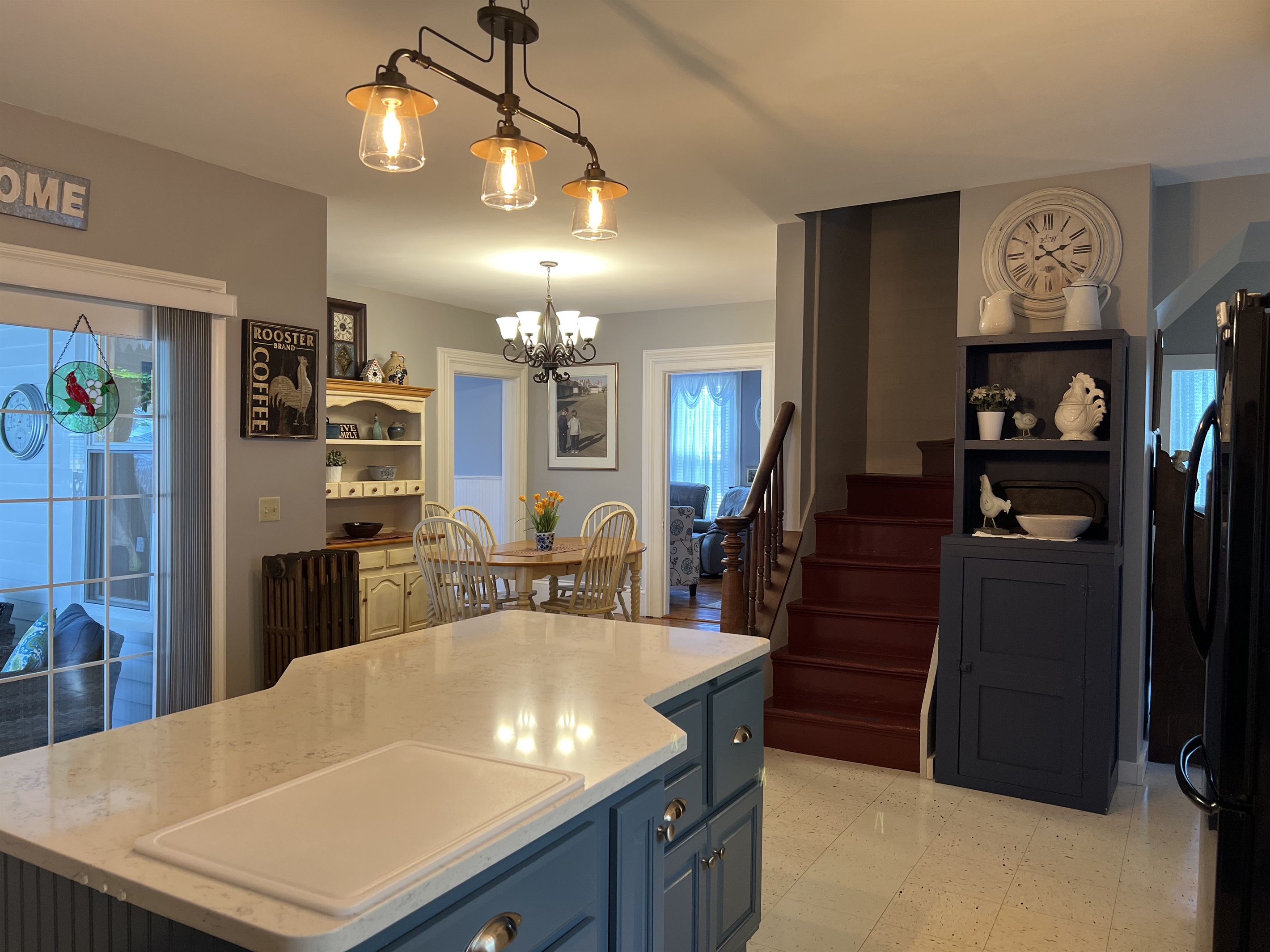 Kitchen and small dining area