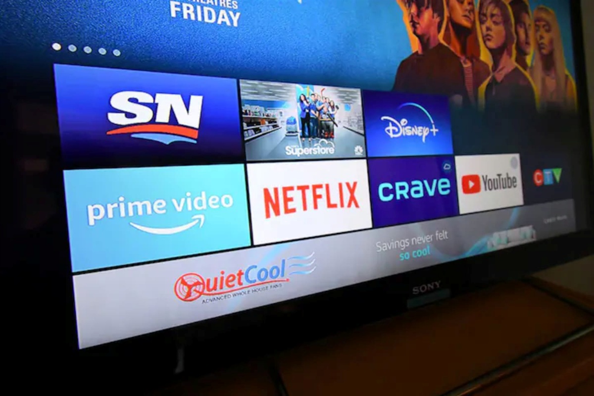 Netflix, Disney+, Amazon Prime, and Shaw Cable TV. 

Two (2) TV's: 55" in living room, 50" in master bedroom. 