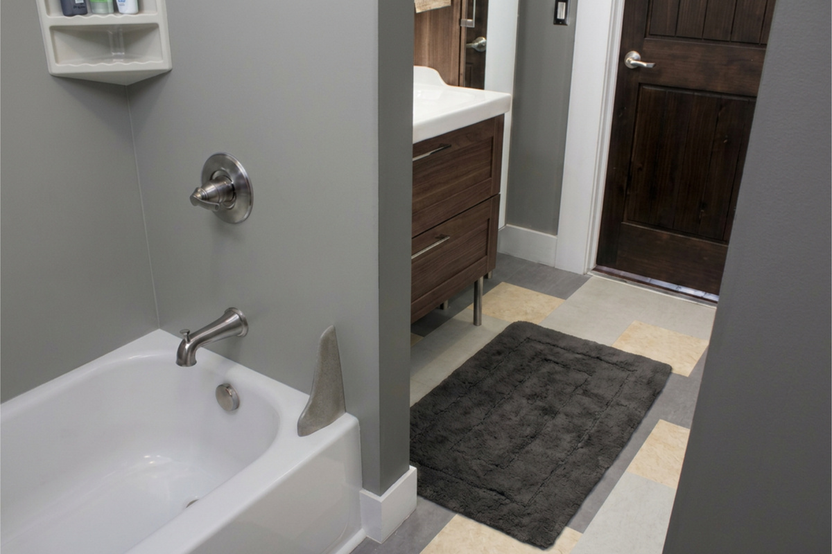 In addition to the sink (and toilet - yes, there is one!), the shower/bath combination is just steps away from the second floor bedrooms
