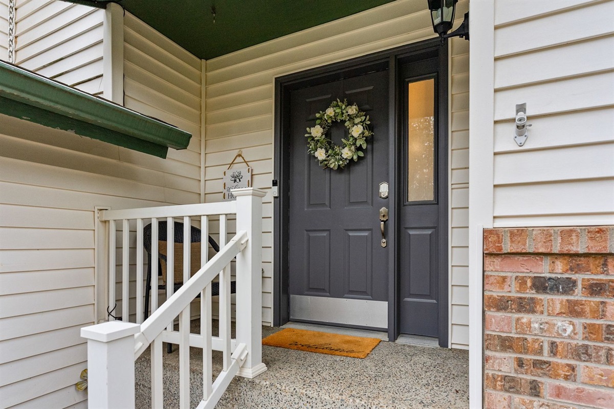Keyless entry and automatic porch lights.
