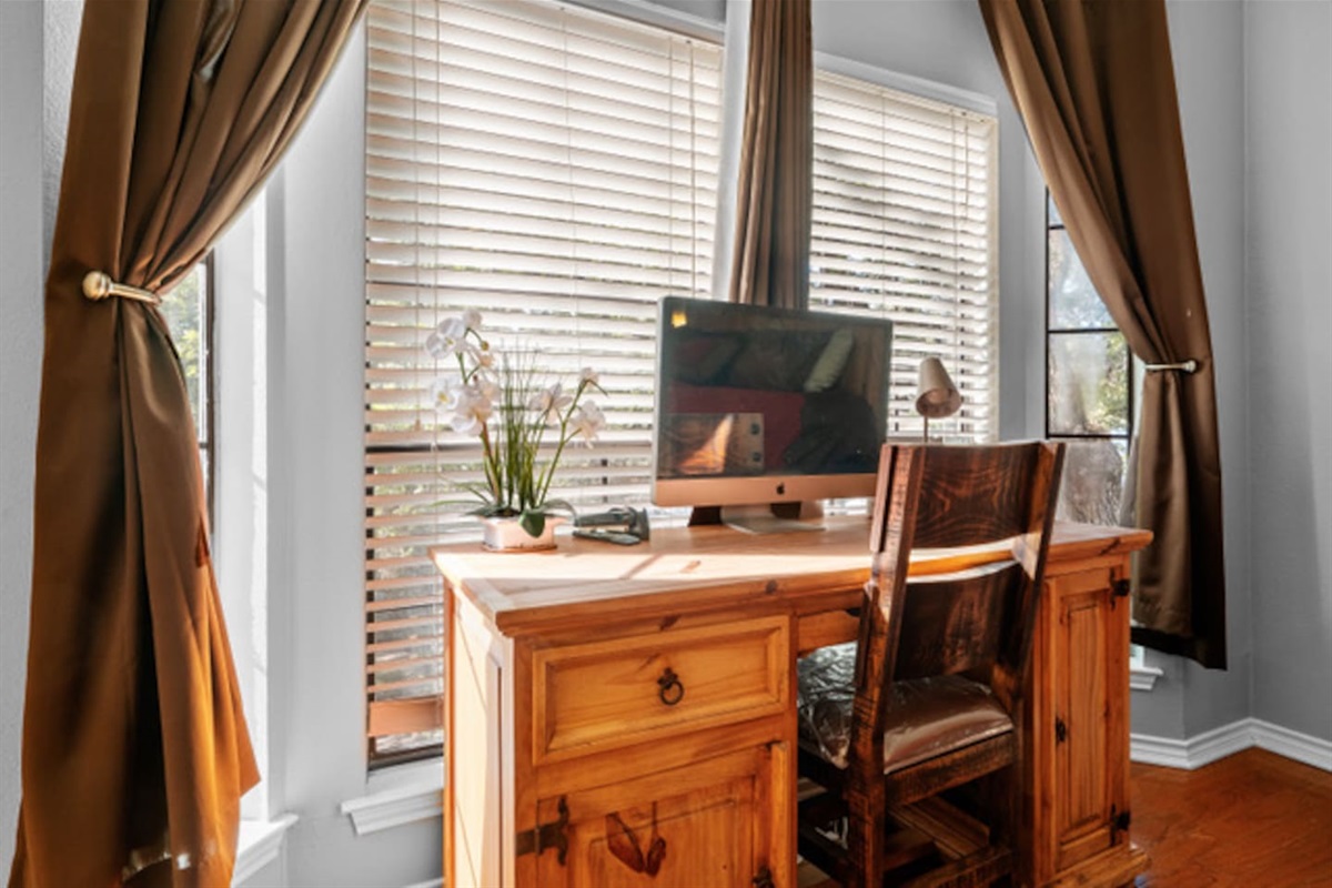 Worspace with Monitor for easy use