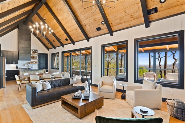 Open and airy, this spacious living room flows into the dining area, perfect for moments that turn into memories.