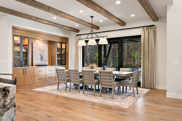 Dining room storage with plenty of serving pieces for fabulous meals