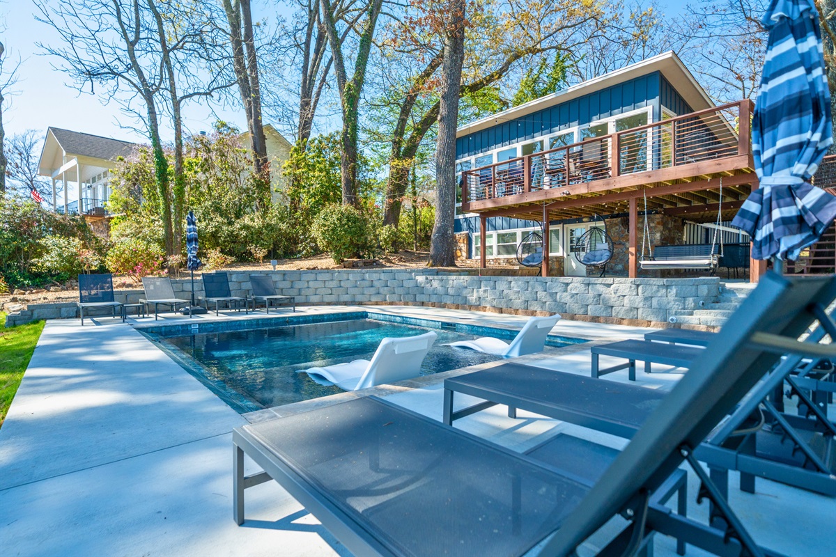 Enjoy a closer look at the poolside setup, where comfortable seating and open views make it easy to settle in for the afternoon.