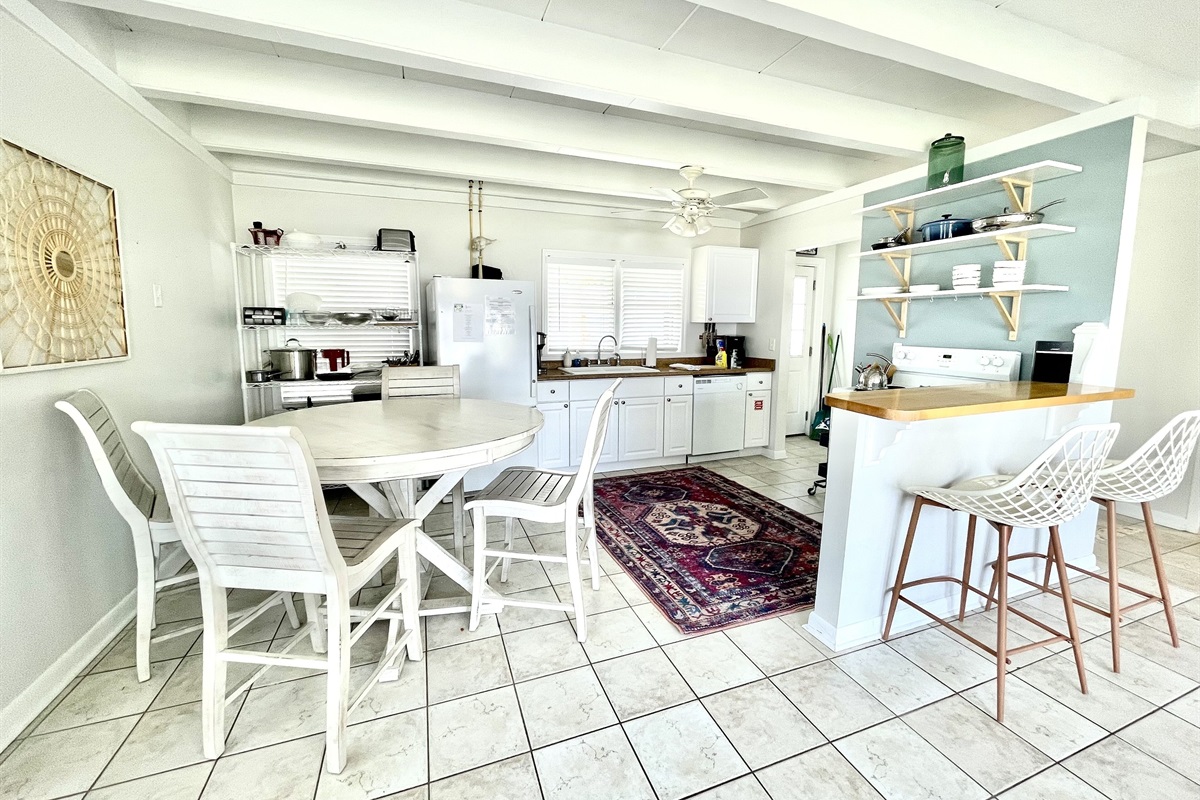 Fully stocked kitchen