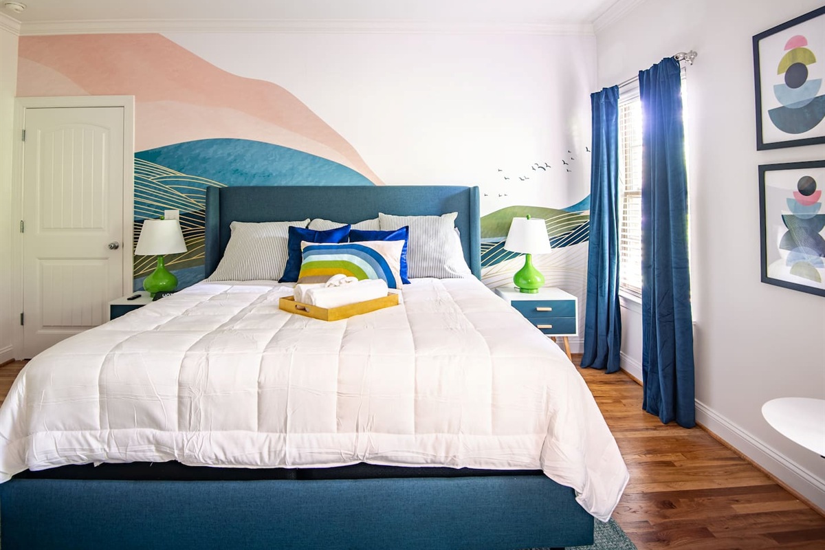 Master Bedroom - Customized murals and beautiful furnishings make each bedroom a unique experience