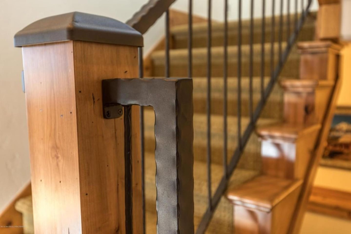 Beautiful wood and iron details