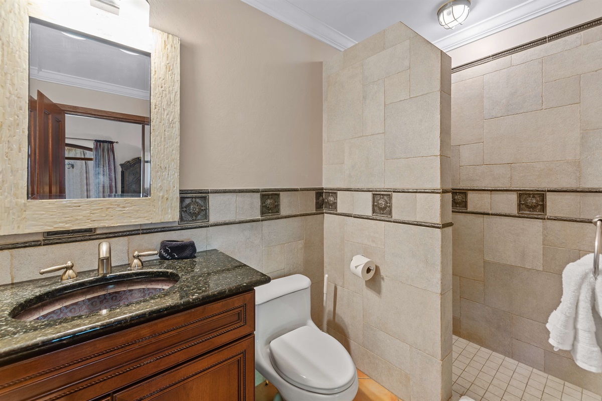 And it's own walk-in shower.