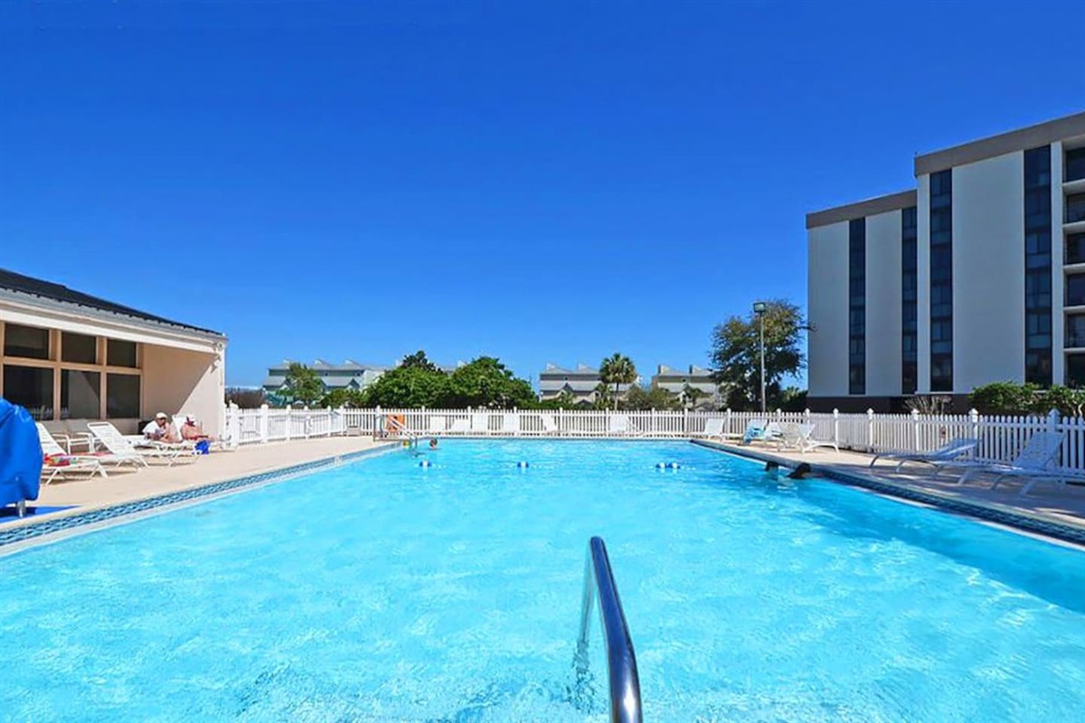 Just 85' to the community pool