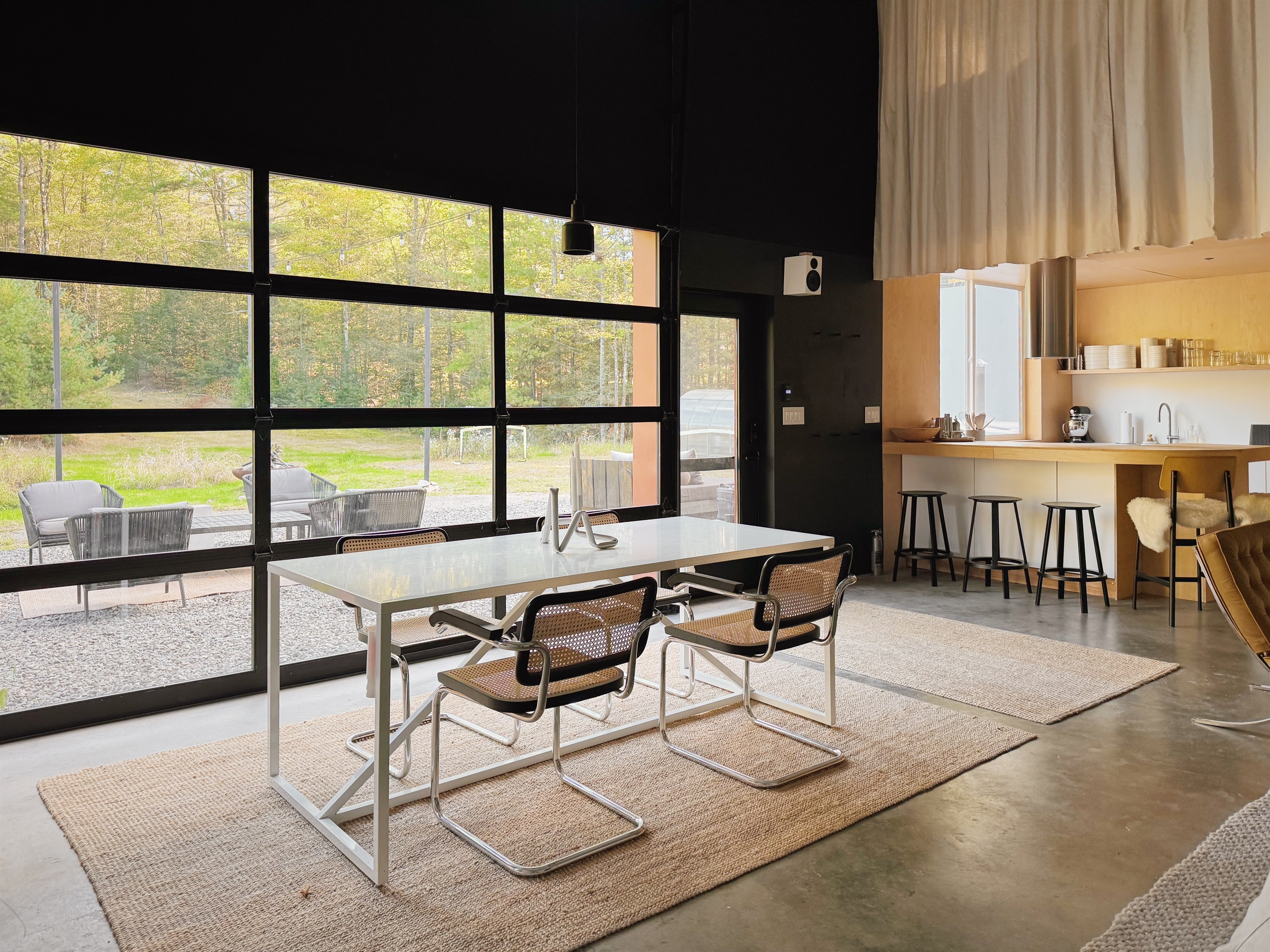 Dining Area and backyard.