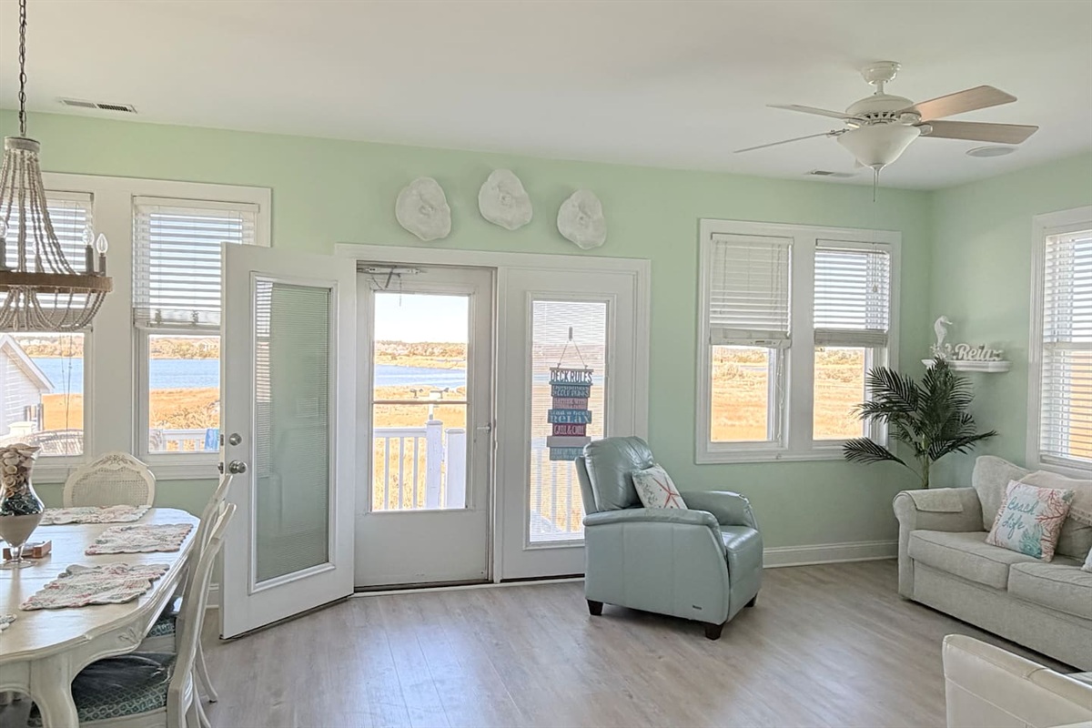 Water views from the entire upstairs!