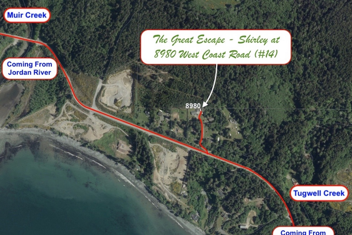 Directional Map to The Great Escape - Shirley