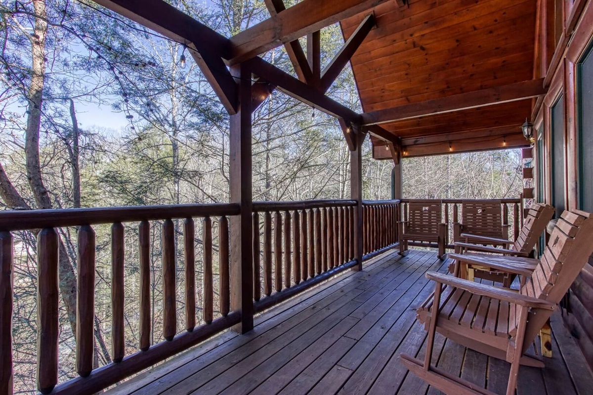 Peaceful back porch