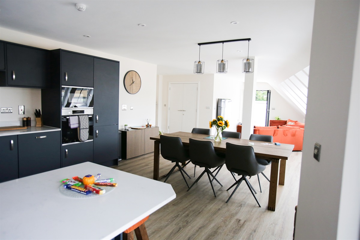 Dining area in 3 bed apartment