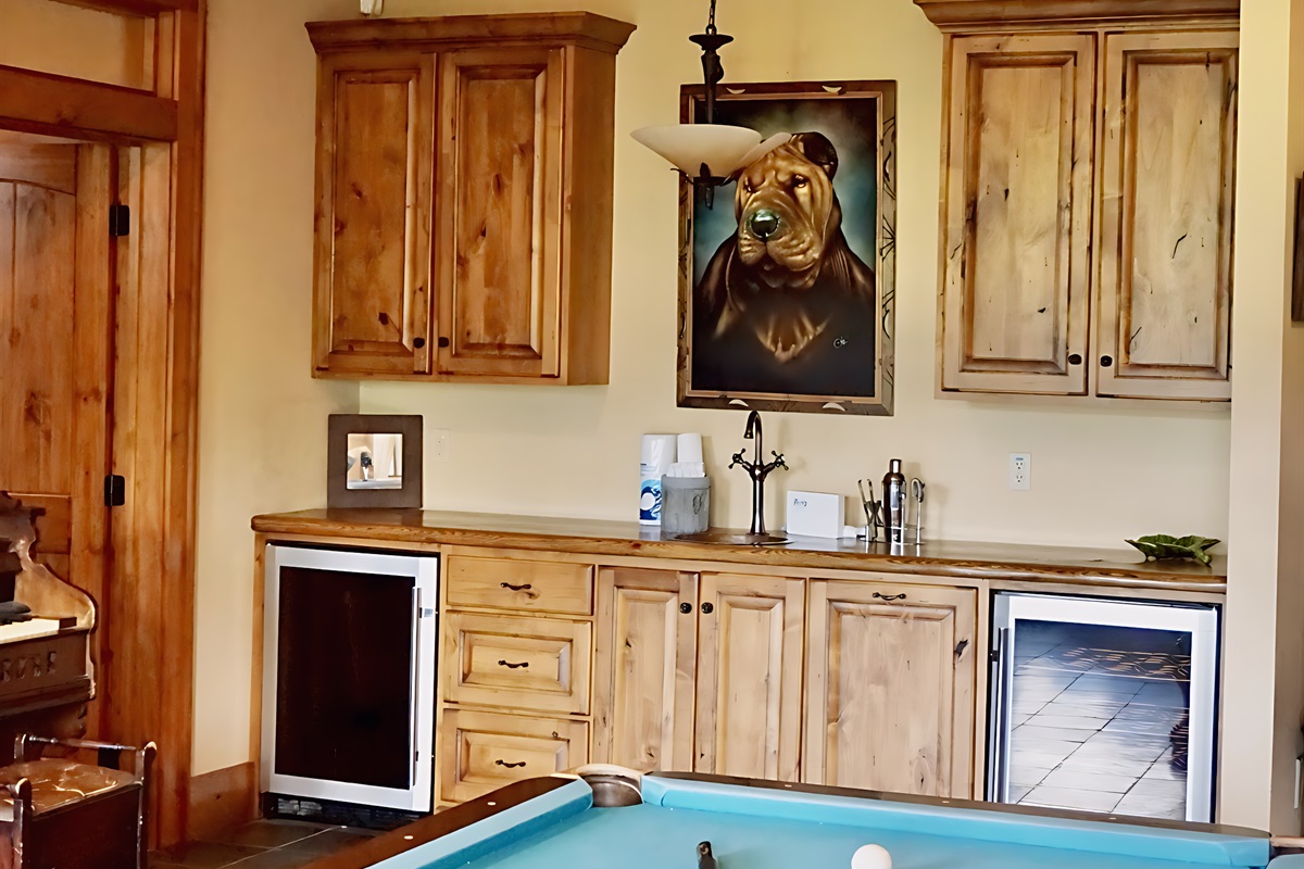 Entertainment awaits! Challenge your friends and family to a game of pool.