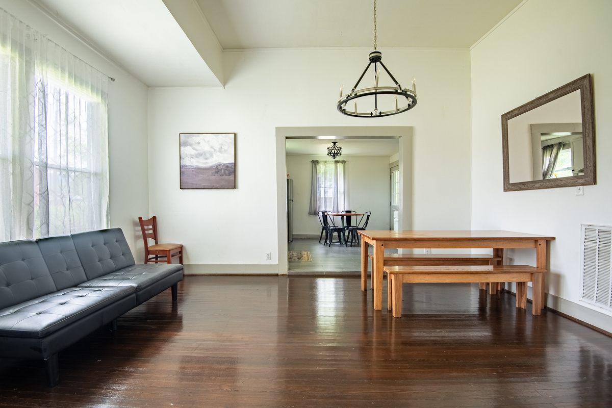 Need a little extra sleeping space? The futon offers a flexible spot to relax during the day and an additional place to rest when the evening winds down.