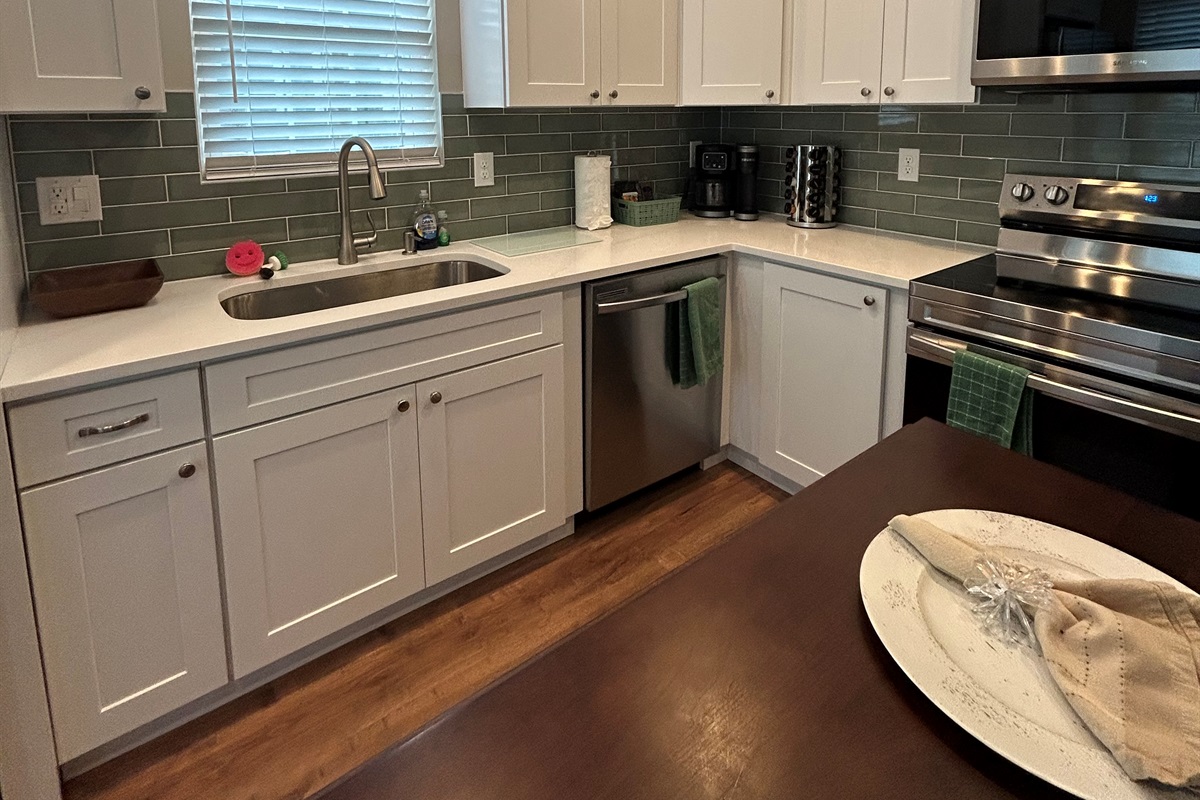 Spacious cooking area