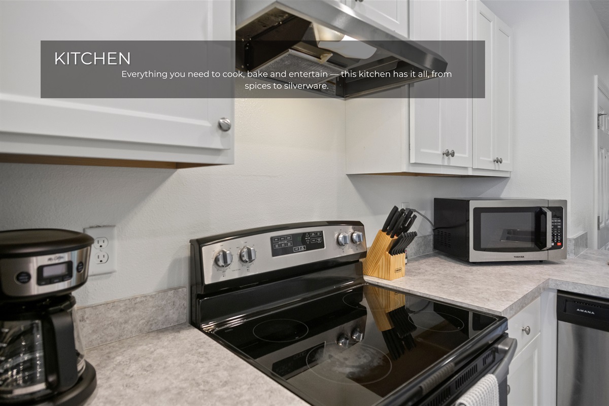Bright and functional kitchen space.
