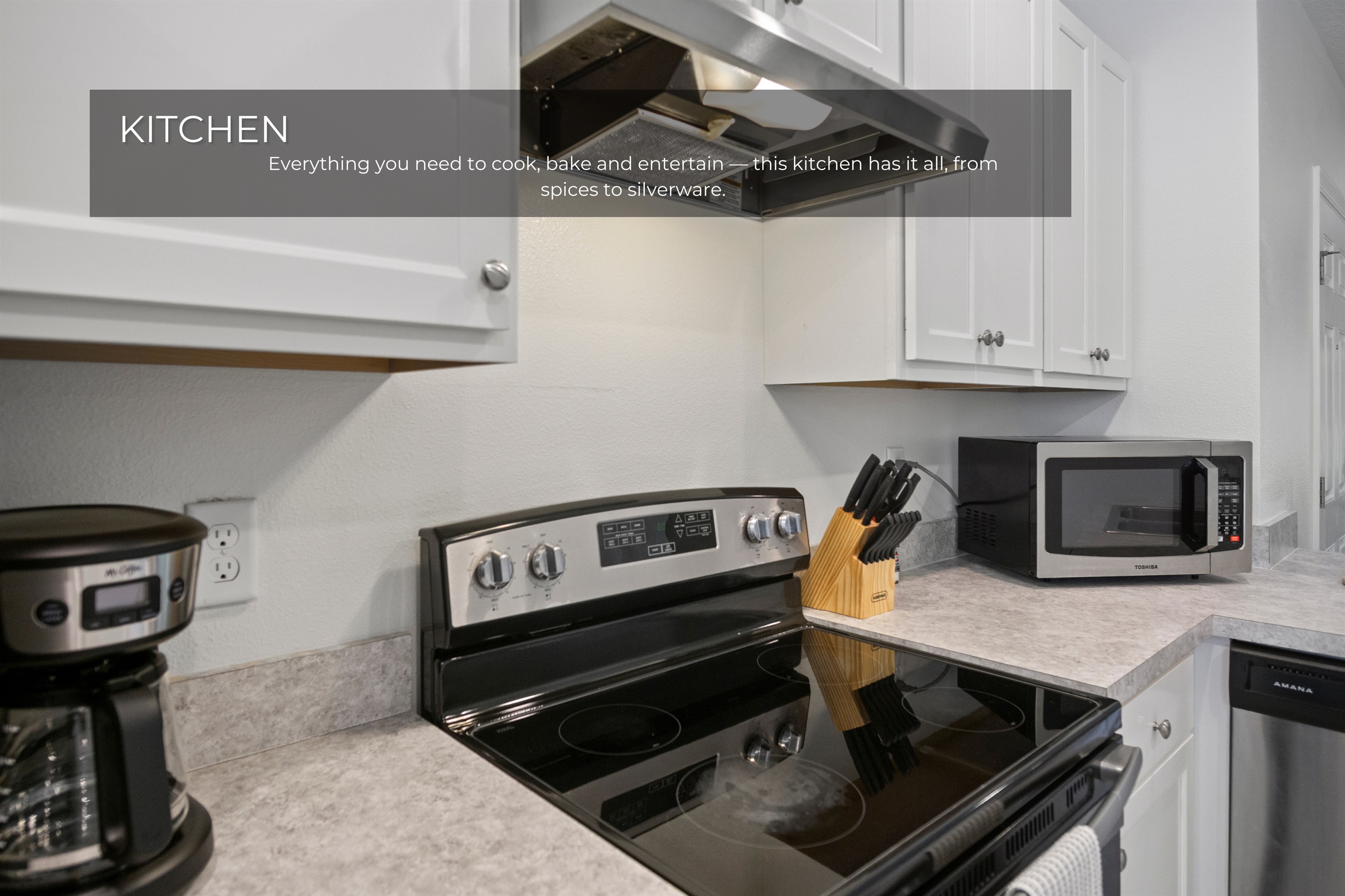 Bright and functional kitchen space.