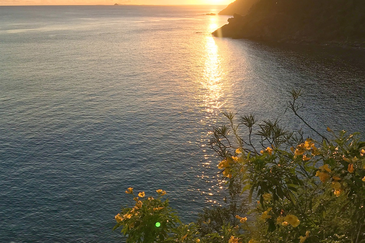 Depending on the time of year, you can see the most incredible sunsets off of the balconies.