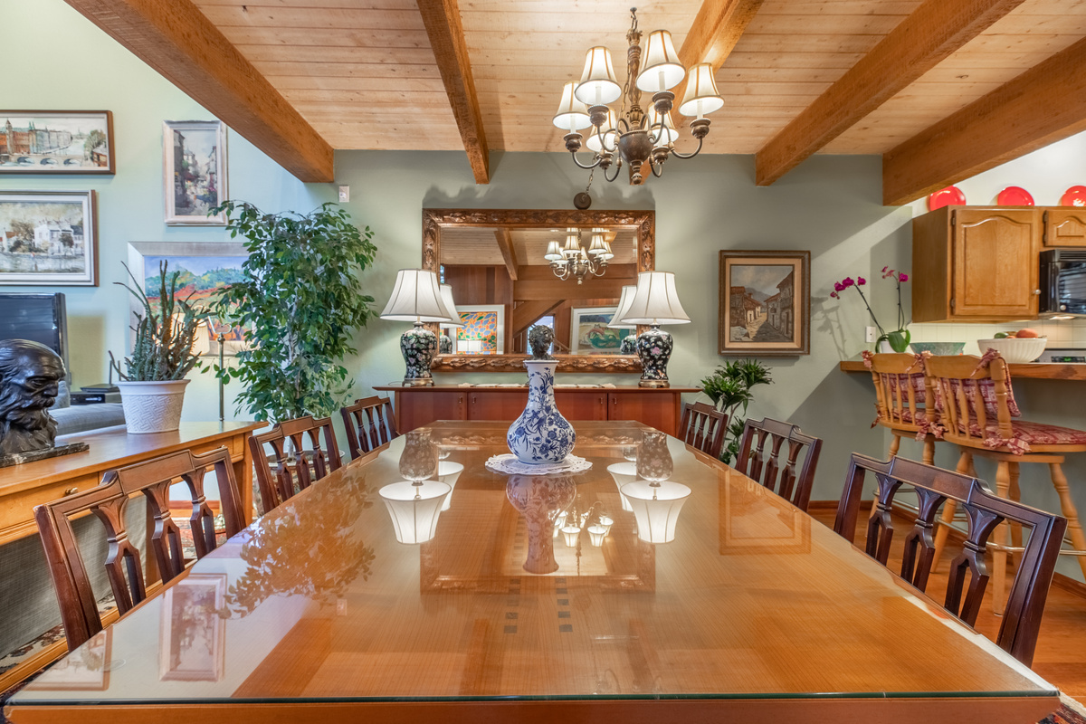 Dining room ready for memorable meals.