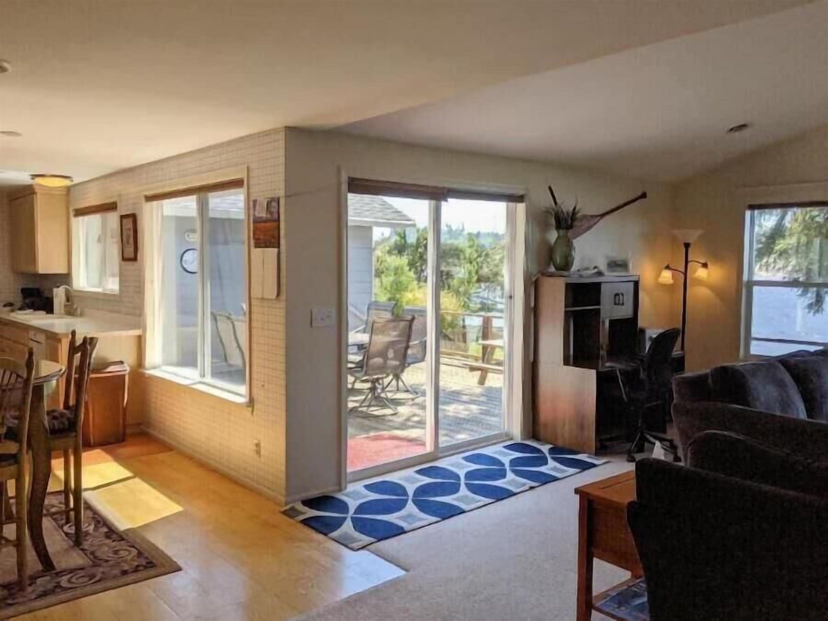 sliding glass door to deck