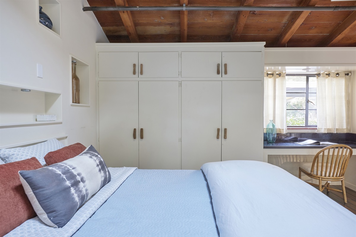 Closet space available.