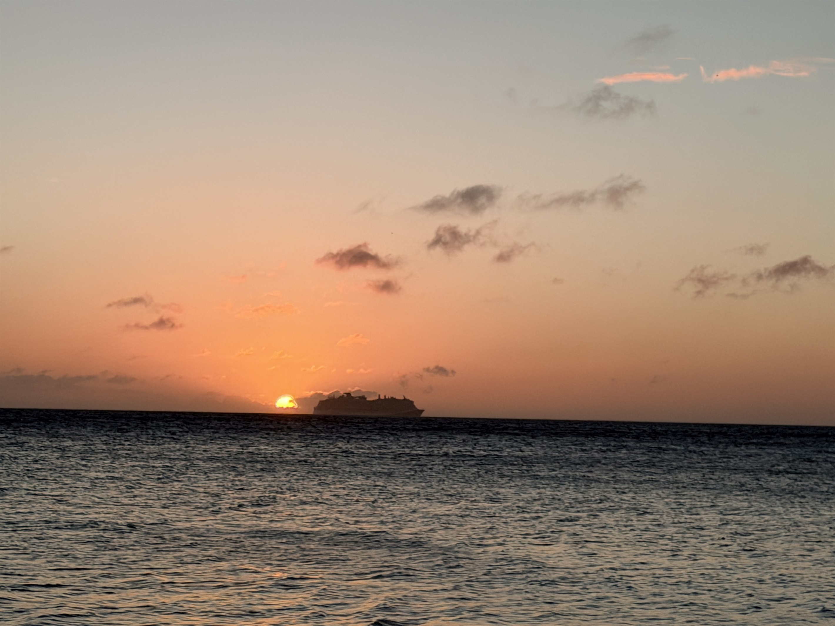 West Bay beach sunset