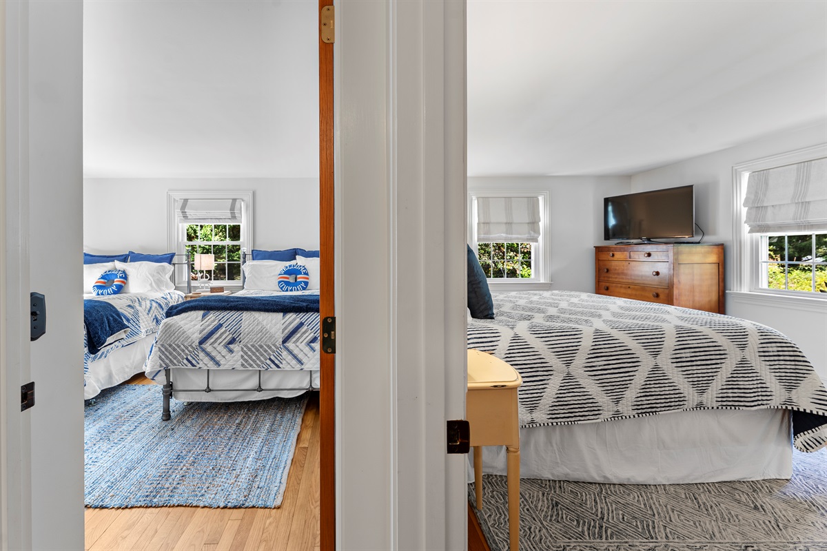Our back to back bedrooms!