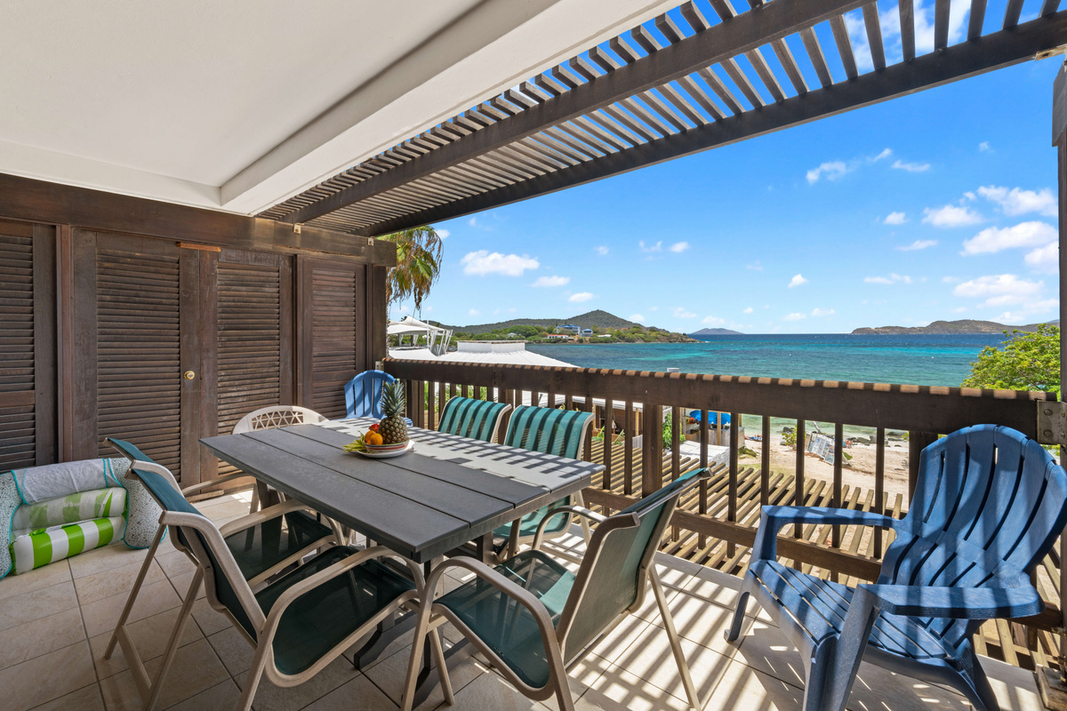 Sip your morning coffee while listening to the gentle sound of the waves.