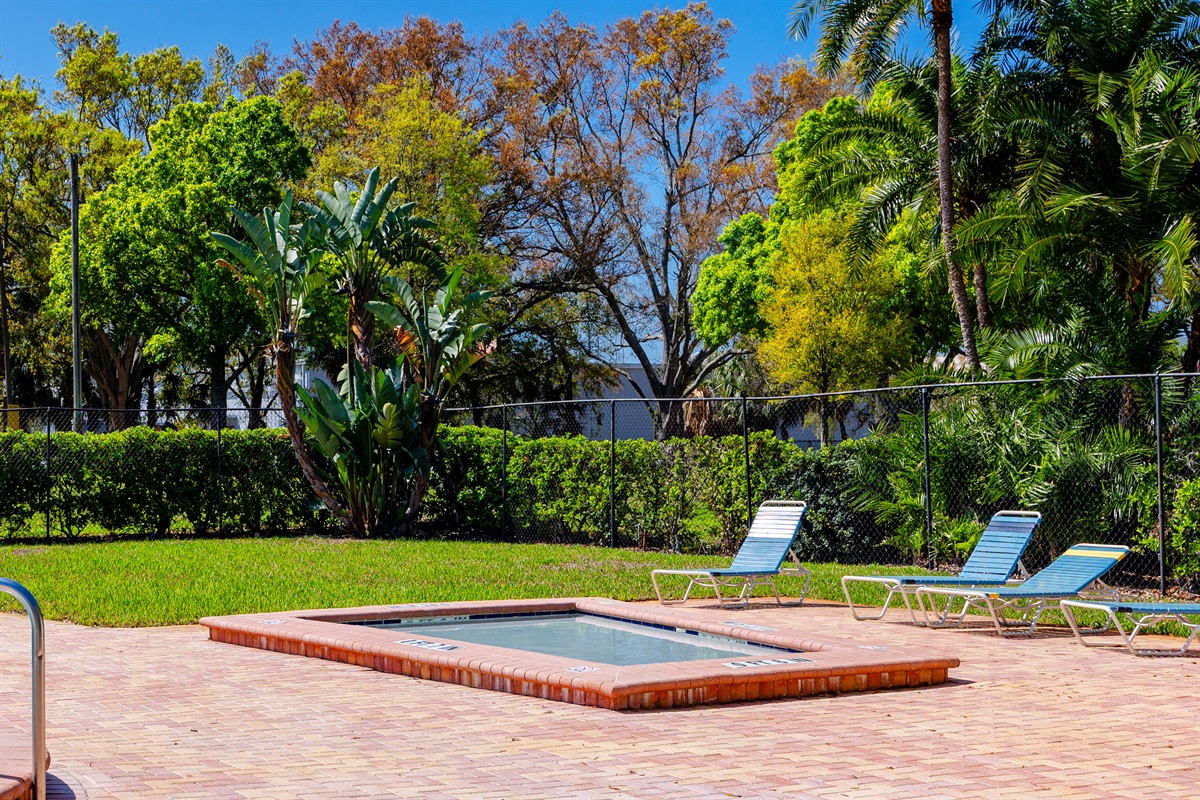 Spa at the pool