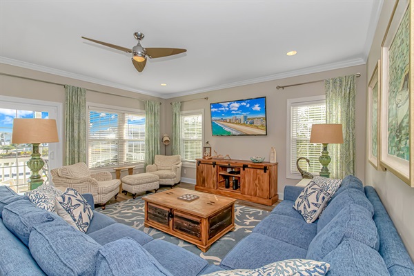 Family Room right off Kitchen