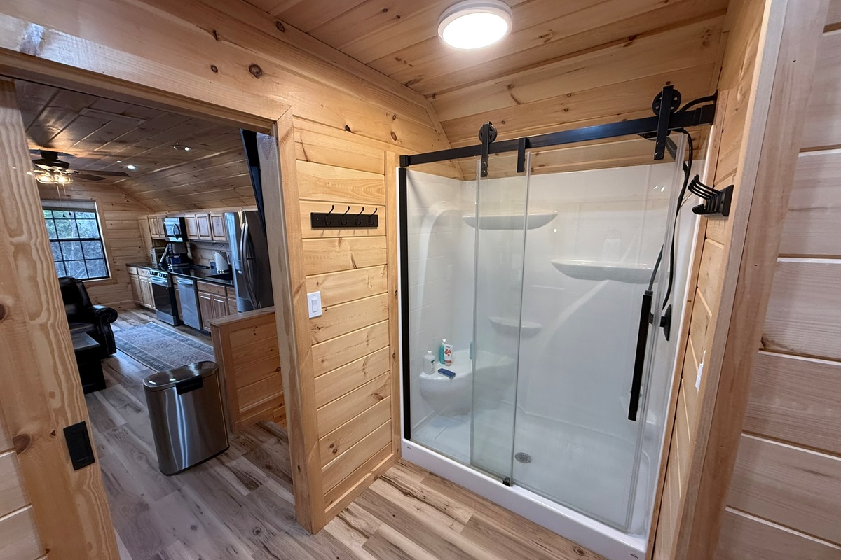 Bathroom1 in small cabin over garage