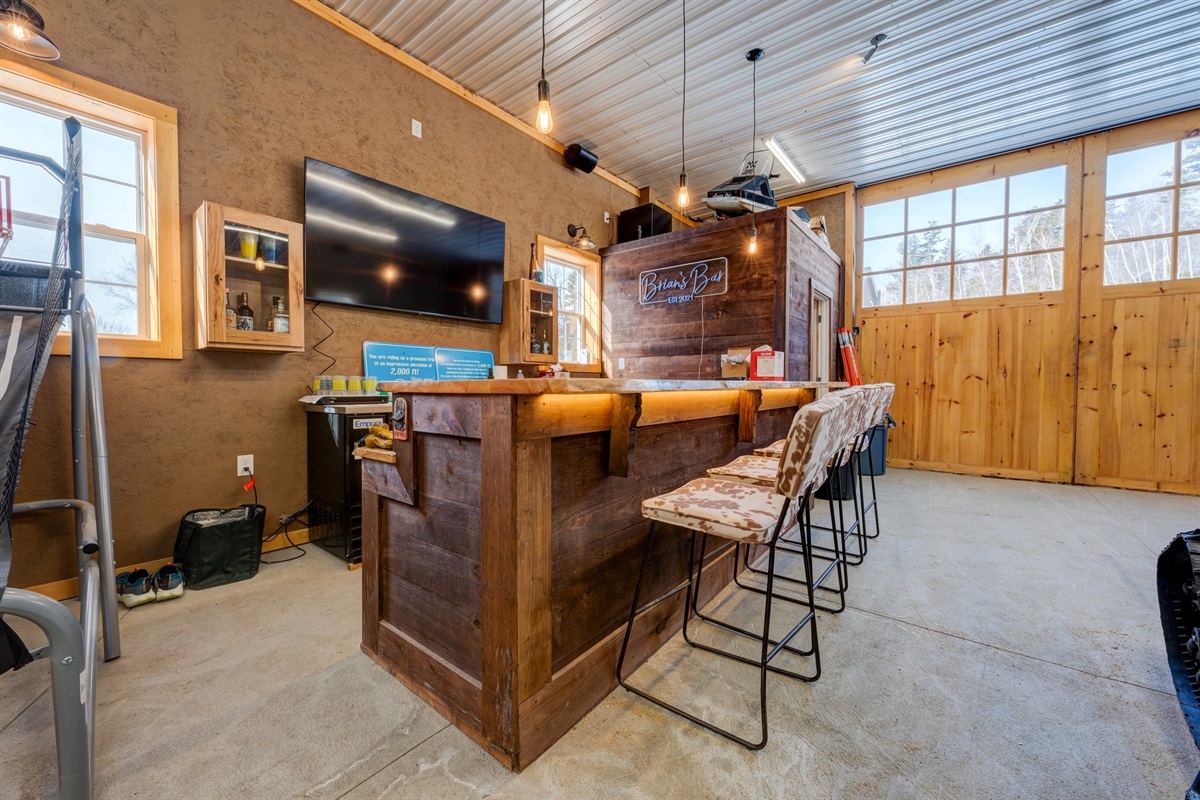 The Bar area inside the Barn