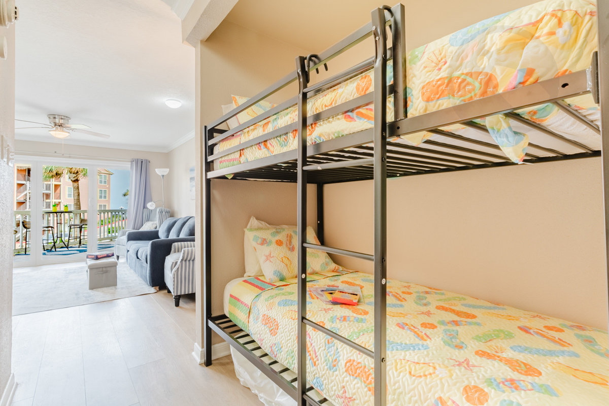 And true twin bunks in the alcove