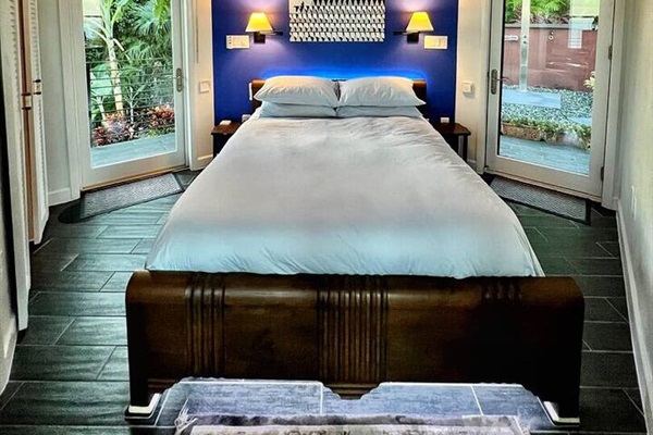 Sink into comfort in the primary bedroom with ensuite and peaceful garden views.
