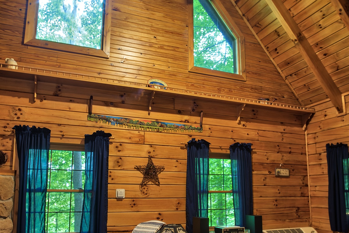 Plenty of natural lighting comes in these windows!