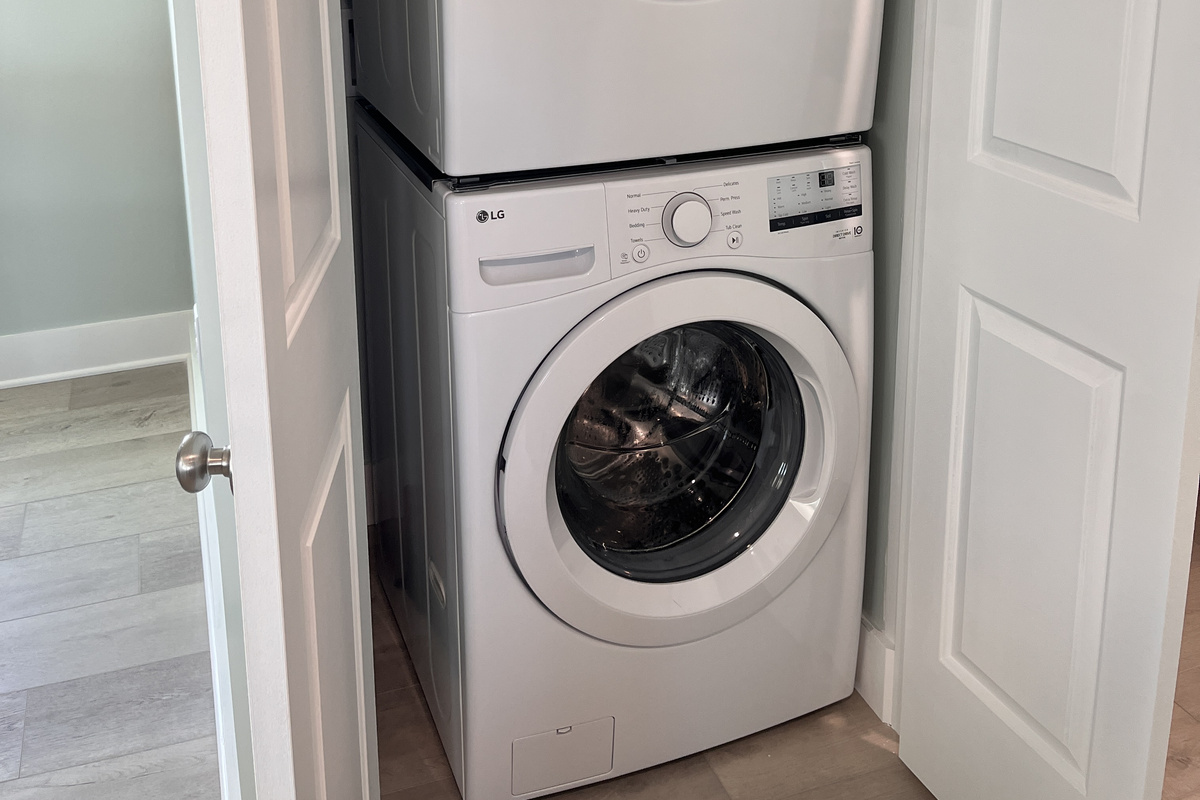 Enjoy the convenience of in-home laundry facilities during your stay.