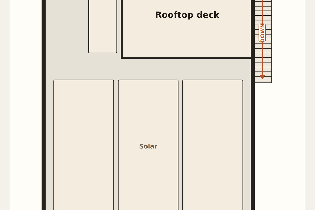 Rooftop deck floor plan