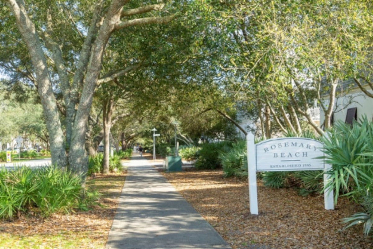 Take a short walk to the main area in Rosemary Beach.  You will discover many restaurants, ice cream shops, candy shops for kids, lounges, bars and much more!