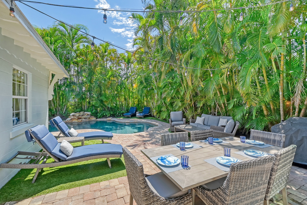 Lounge by the pool and fire up the gas grill.