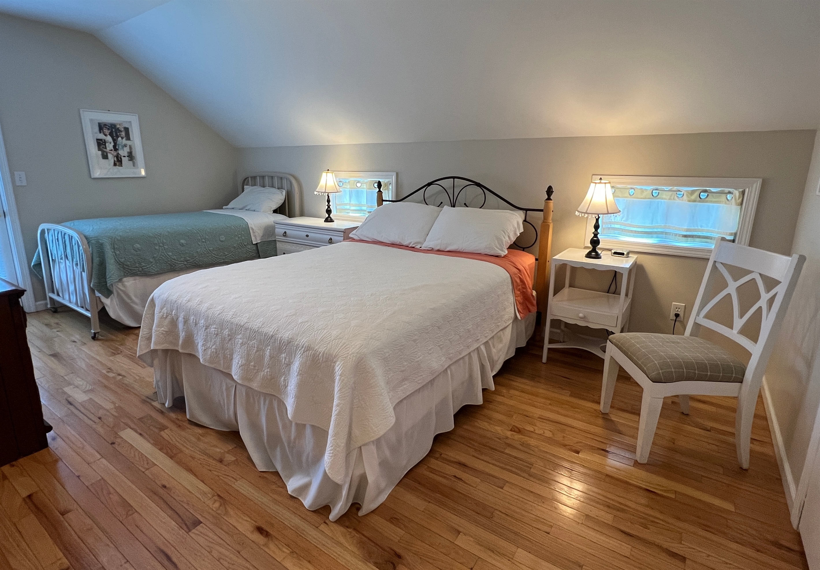 The Federal House Apartment 2, 2nd floor bedroom #1 with Queen and a twin.