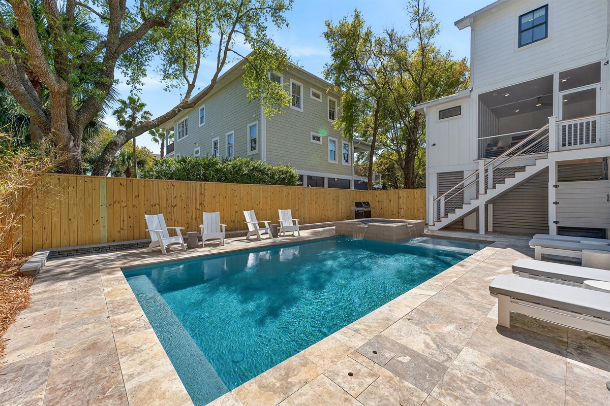Pool | On Beach Time | 6 30th Ave, Isle of Palms, SC | IOP Escapes