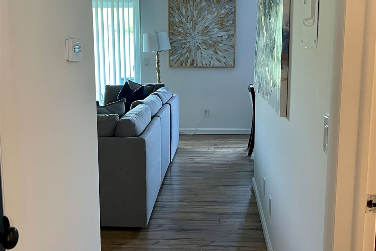 Hallway leaving the bedroom
