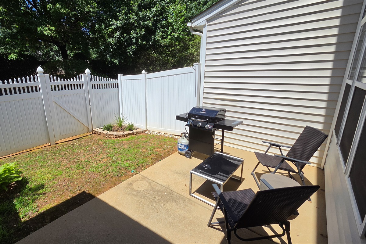 Patio / Fenced Backyard