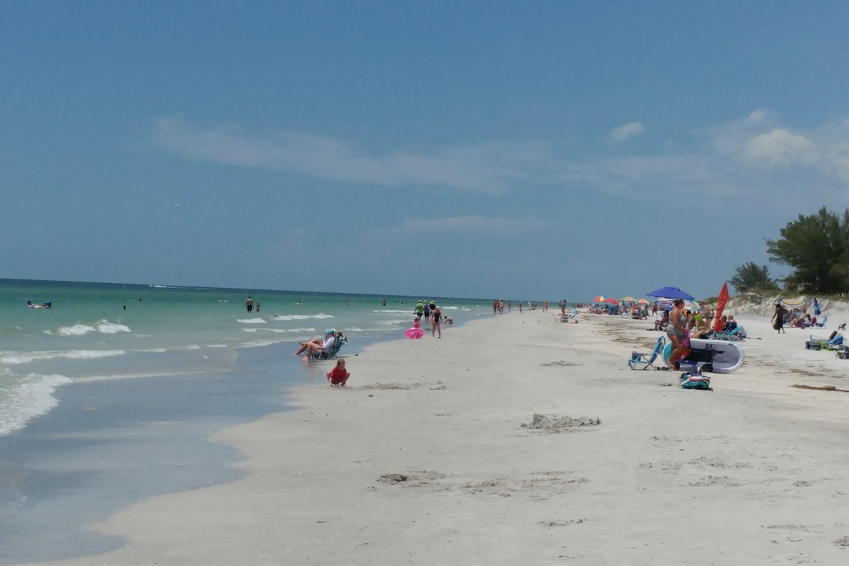 White sandy Indian Rocks Beach